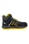 Schwarze Sicherheitsschuhe mit gelben Einsätzen S1P Blue Energy BS 90 S1P SR