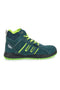 Grüne Sicherheitsschuhe mit fluoreszierenden Einlagen S1P Blue Energy BS 90 S1P SR