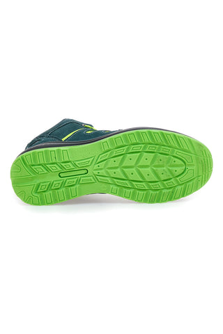 Grüne Sicherheitsschuhe mit fluoreszierenden Einlagen S1P Blue Energy BS 90 S1P SR