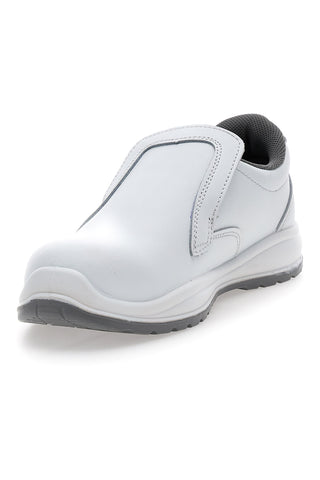 Weiße S2 SR Sicherheitsschuhe aus Leder, Blu Energy BS100