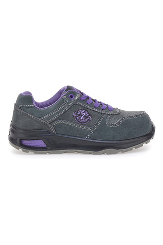 Sevenoaks PK23163 S1 P FO SR Sicherheitsschuhe aus grau-violettem Leder