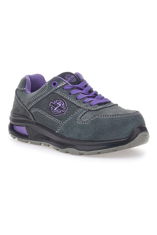 Sevenoaks PK23163 S1 P FO SR Sicherheitsschuhe aus grau-violettem Leder