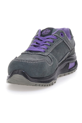 Sevenoaks PK23163 S1 P FO SR Sicherheitsschuhe aus grau-violettem Leder