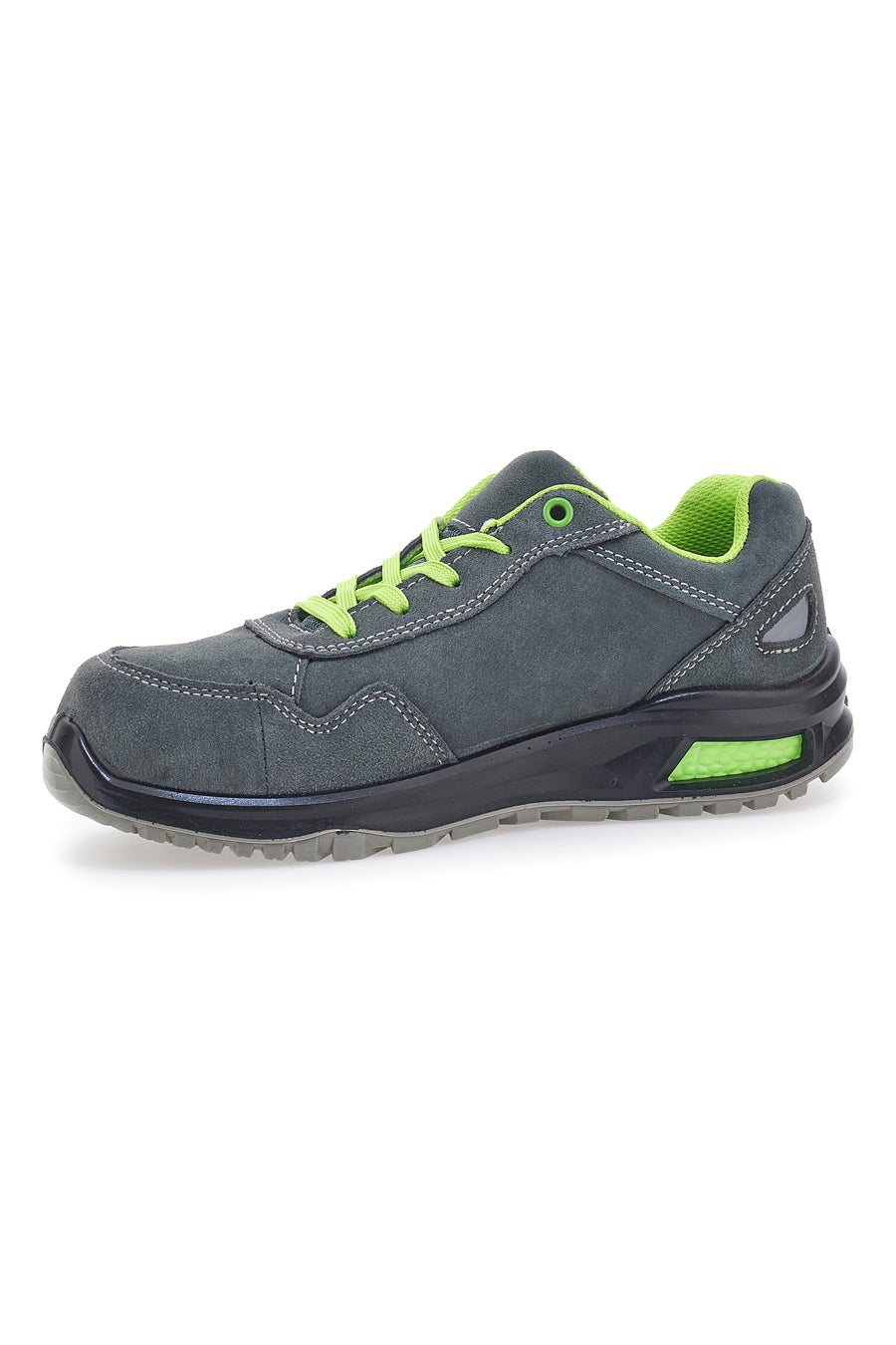 Scarpe antinfortunistiche grigio verde S1 P FO SR in pelle