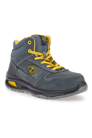 Blau-gelbe Leder-Sicherheitsschuhe S1 P FO SR Sevenoaks PK23739