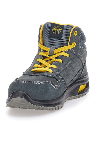 Blau-gelbe Leder-Sicherheitsschuhe S1 P FO SR Sevenoaks PK23739