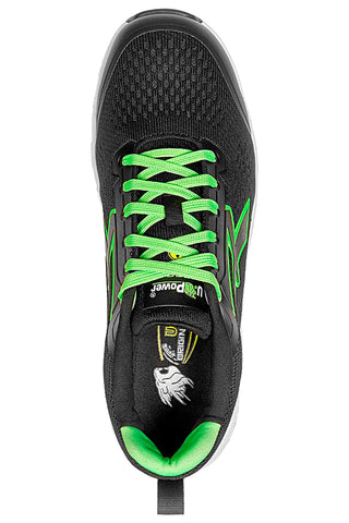 Schwarze Sicherheitsschuhe grün U-Knit U.Power Aton S1PS HI HRO FO SR