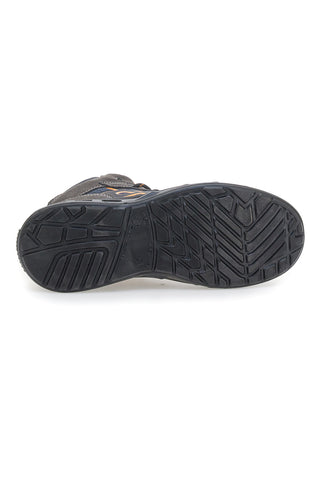 Schwarze Sicherheits-Sneaker aus Leder, Modell YL-5068H-1 S1P, mittelgrau