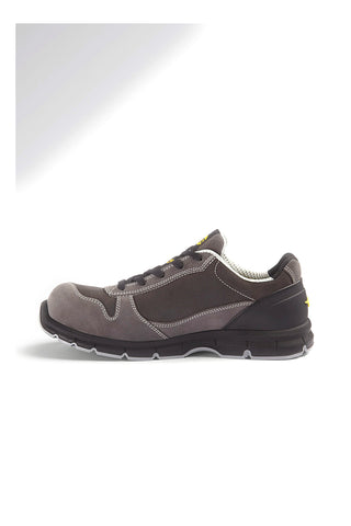 Scarpe antinfortunistiche grigie in pelle antigraffio Diadora RUN LOW MET FREE S3L FO SR ESD
