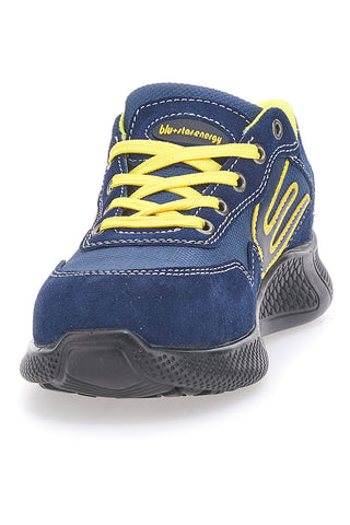 Blue Star BS180 S1PS SR Blau-Gelbe Leder-Sicherheitsschuhe