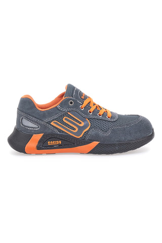Blue Star BS180 S1PS SR Sicherheitsschuhe aus orange-grauem Leder