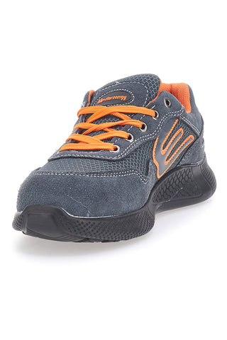 Blue Star BS180 S1PS SR Sicherheitsschuhe aus orange-grauem Leder
