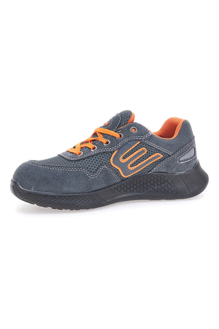 Blue Star BS180 S1PS SR Sicherheitsschuhe aus orange-grauem Leder