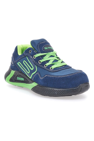 Blue Star BS180 S1PS SR Blaugrüne Leder-Sicherheitsschuhe