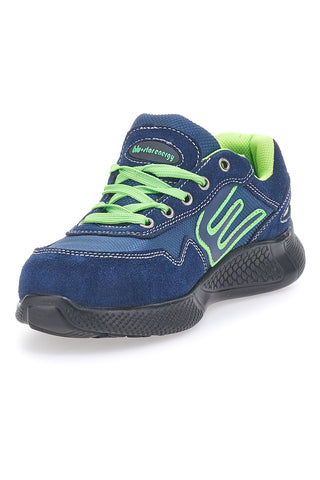 Blue Star BS180 S1PS SR Blaugrüne Leder-Sicherheitsschuhe