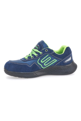 Blue Star BS180 S1PS SR Blaugrüne Leder-Sicherheitsschuhe