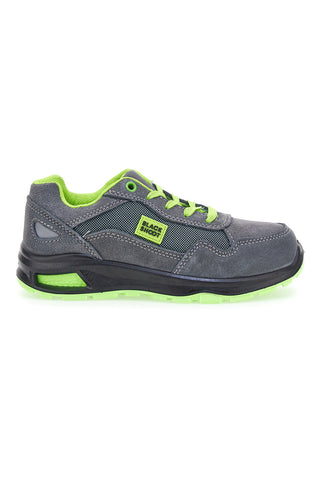 Grau-grüne Sicherheitsschuhe Black Shoot PK24581 S1PL