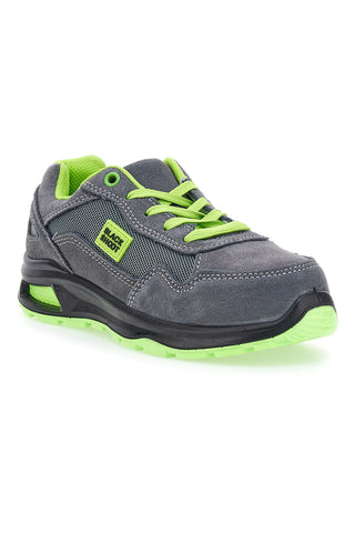 Grau-grüne Sicherheitsschuhe Black Shoot PK24581 S1PL