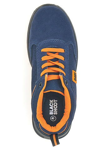 Blaue und orangefarbene Sicherheitsschuhe Black Shoot PK24864 S1PL