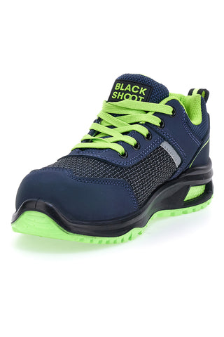 Blaue Sicherheitsschuhe Black Shoot PK23044 S1PL