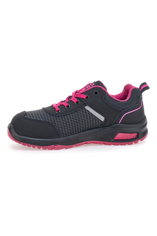 Schwarz und fuchsia Sicherheitsschuhe S1PL Schwarzer Spross PK23043