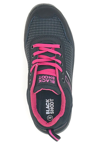 Schwarz und fuchsia Sicherheitsschuhe S1PL Schwarzer Spross PK23043