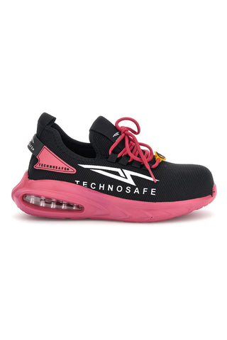Trainer Sicherheitsschuh Schwarz und Fuchsia Technosafe TSS2045S1PS1