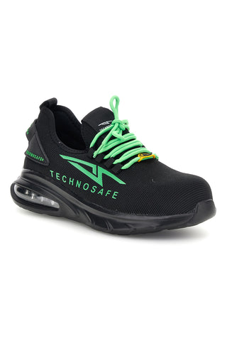 Scarpa Antinfortunistica Sneaker Nera e Verde Technosafe TSS2048 S1P