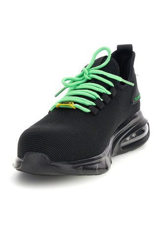 Scarpa Antinfortunistica Sneaker Nera e Verde Technosafe TSS2048 S1P