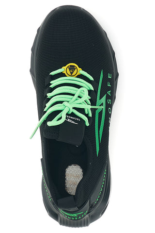 Scarpa Antinfortunistica Sneaker Nera e Verde Technosafe TSS2048 S1P
