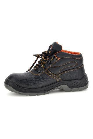 Scarpa Antinfortunistica Nera con Dettagli Arancio Technosafe TSS2001 S1P
