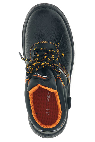 Scarpa Antinfortunistica Nera con Dettagli Arancio Technosafe TSS2001 S1P