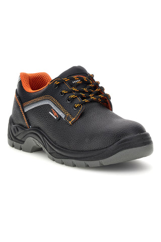 Scarpa Antinfortunistica Bassa Nera con Dettagli Arancio Technosafe TSS2002S1P