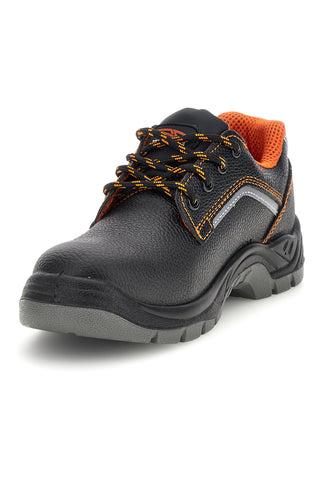 Scarpa Antinfortunistica Bassa Nera con Dettagli Arancio Technosafe TSS2002S1P