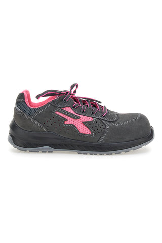 Scarpe antinfortunistiche nero e rosa U. power Tokyo S ESD S1PS FO SR