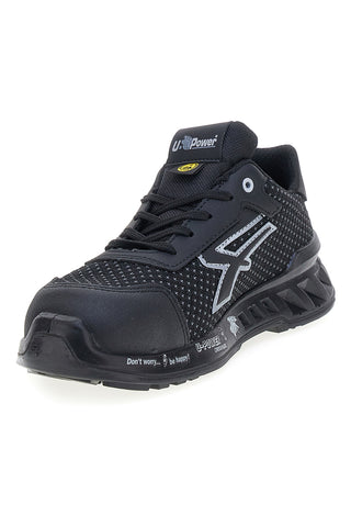 Scarpe antinfortunistiche da uomo nere basse in Putek U. Power Logan S3S CI FO SR ESD