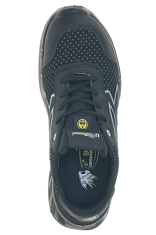 Scarpe antinfortunistiche da uomo nere basse in Putek U. Power Logan S3S CI FO SR ESD