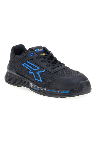 Scarpe antinfortunistiche da uomo nere blu basse U. Power Diwi ESD S1PS FO SR ESD