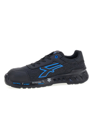 Scarpe antinfortunistiche da uomo nere blu basse U. Power Diwi ESD S1PS FO SR ESD