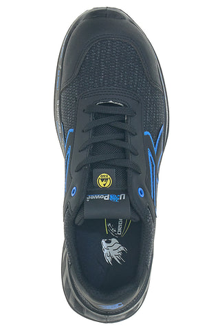 Scarpe antinfortunistiche da uomo nere blu basse U. Power Diwi ESD S1PS FO SR ESD