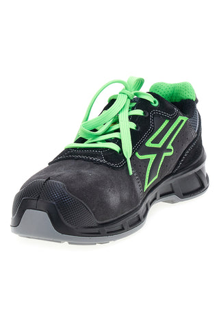 Scarpe antinfortunistiche da uomo nere verdi basse in pelle U. Power Taylor S S1PS FO SR ESD
