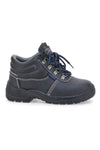 Schwarze Leder Sicherheitsschuhe Blue star Bs 10