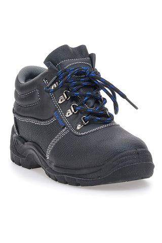 Schwarze Leder Sicherheitsschuhe Blue star Bs 10