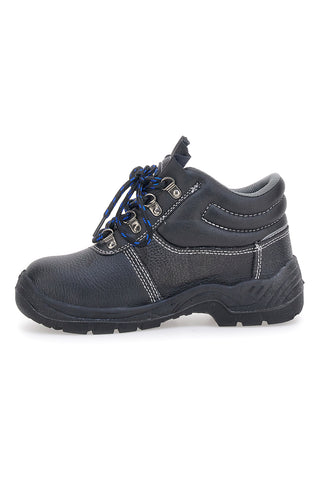 Schwarze Leder Sicherheitsschuhe Blue star Bs 10