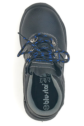 Schwarze Leder Sicherheitsschuhe Blue star Bs 10