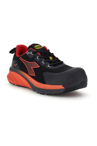 Scarpe antinfortunistiche basse nero arancione S3S SC SR HRO ESD Diadora utility Vortex DA2 Low