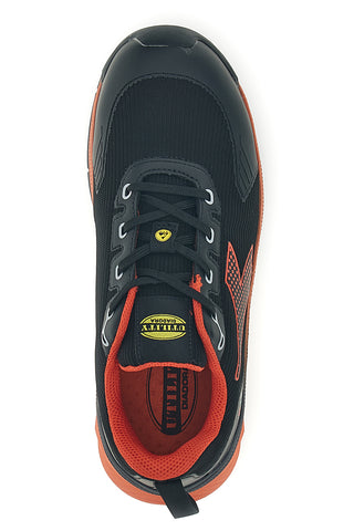 Scarpe antinfortunistiche basse nero arancione S3S SC SR HRO ESD Diadora utility Vortex DA2 Low