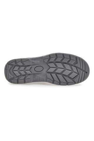 Schwarzes Leder Sicherheitsschuhe Schwarzer Spross 623