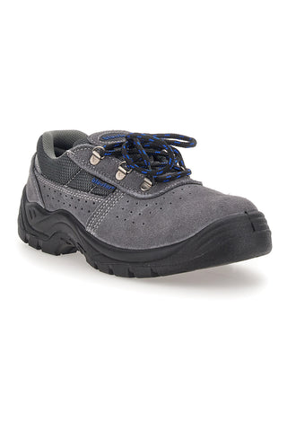 Blauer Stern 60 grau Leder Sicherheitsschuhe