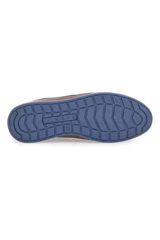 Schuhe ohne Schnürsenkel Leder und Blau Bugatti 315A9Q634069